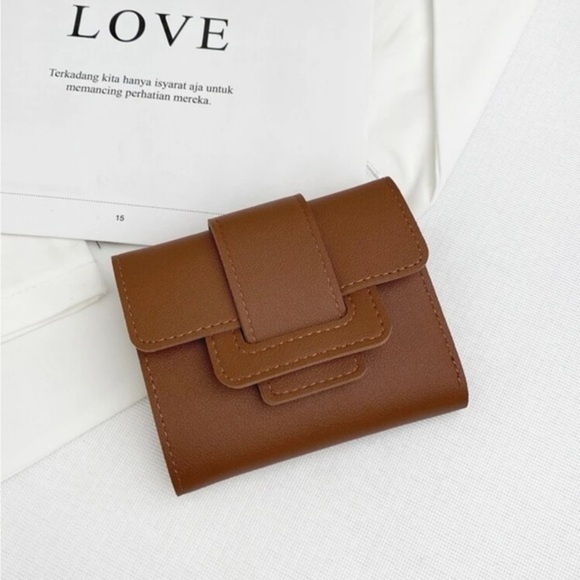 ⚠️Clearance🤎Small Trifold Wallet Brown Cardholder - Picture 1 of 4